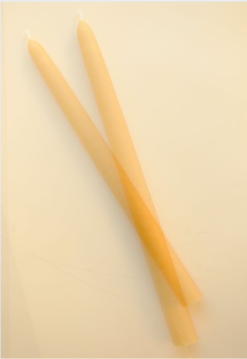 Long Tapered Beeswax Candle (Set of 2)